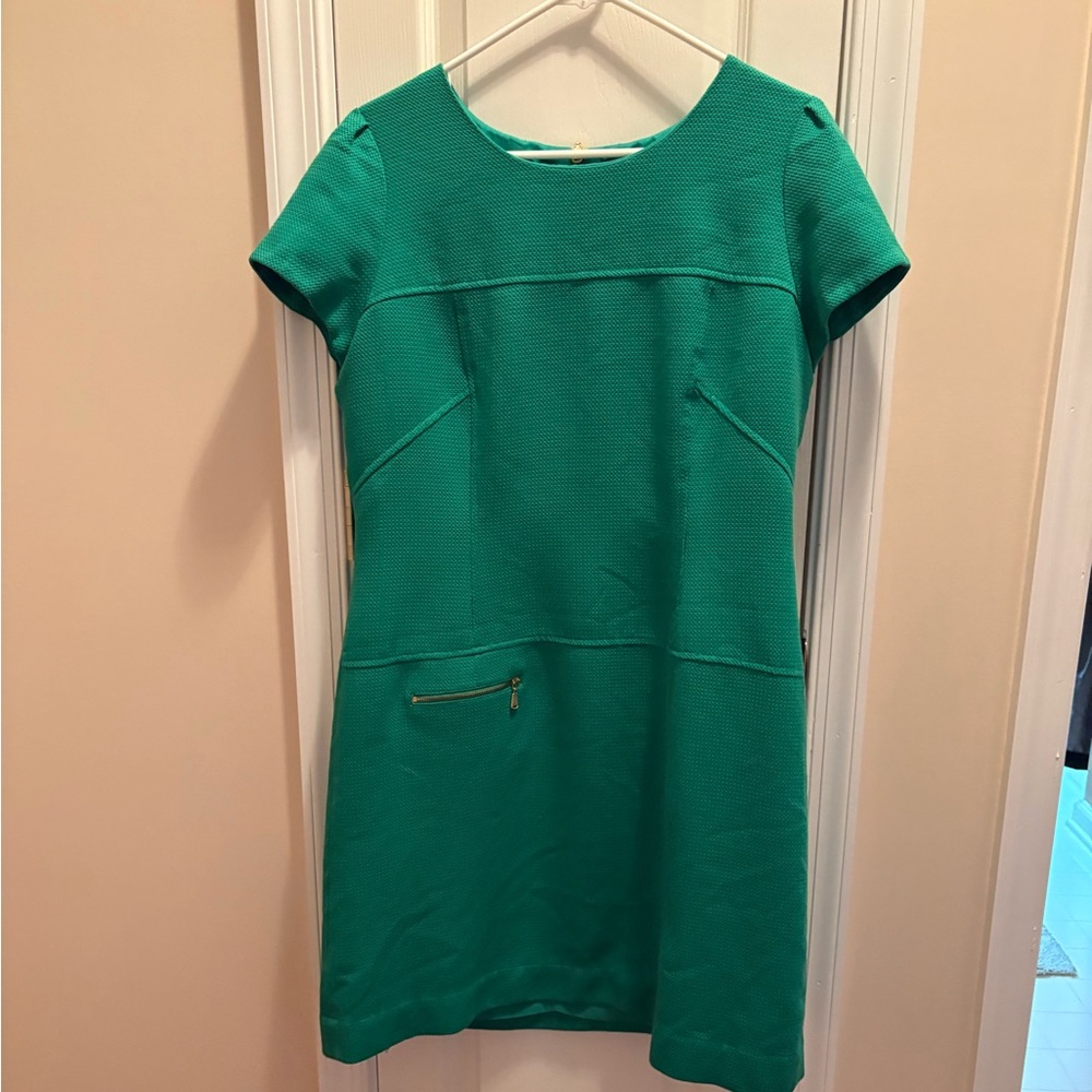 Tahari Vibrant Green Mini Dress